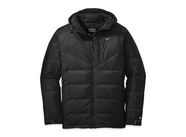 OR Floodlight Down Jacket Sort S Høykvalitets vanntett dunjakke 